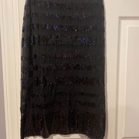 Vince Camuto Swim Dress Cover Up Sheer Striped Sequin Small - Picture 4 of 7